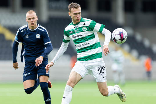 Utsiktens Jesper Brandt och Västerås SKs Viktor Granath