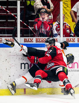 Malmö Redhawks Adam Ollas Mattsson och Brynäs Oscar
