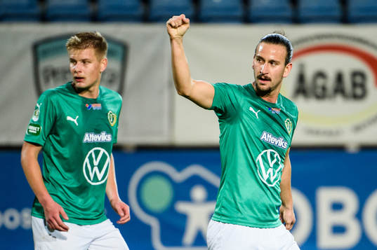 Jönköpings Södras Edin Hamidovic jublar