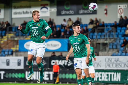 Jönköpings Södras Sebastian Crona och Marko Nikolic