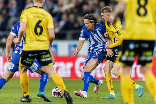 IFK Göteborgs Simon Thern och Elfsborgs Alexander Bernhardsson