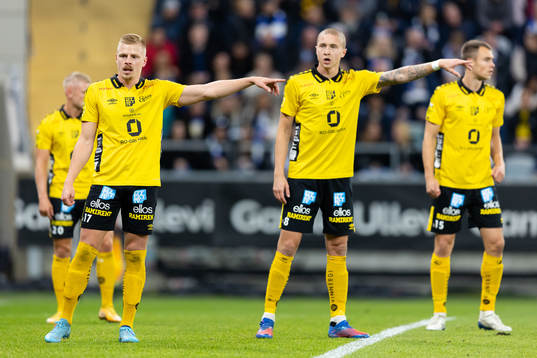 Elfsborgs Per Frick, Sebastian Holmen och Leo Väisänen