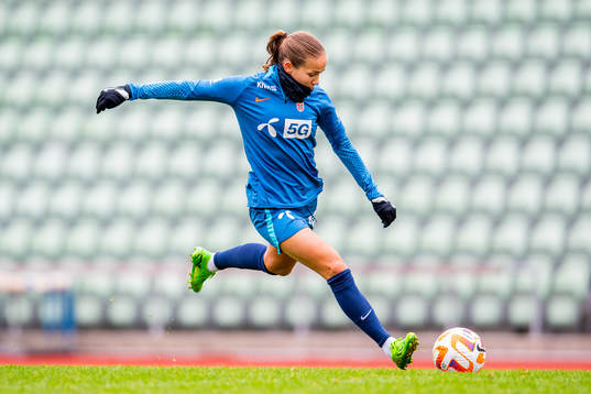Guro Reiten of the Norwegian women's national football team