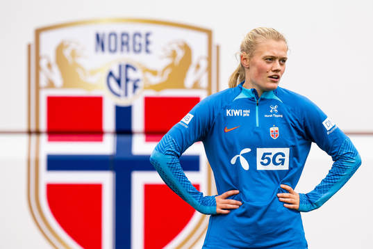 Mathilde Harviken of the Norwegian women's national