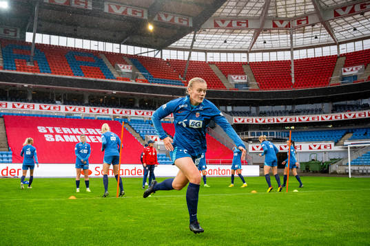 Mathilde Harviken of the Norwegian women's national