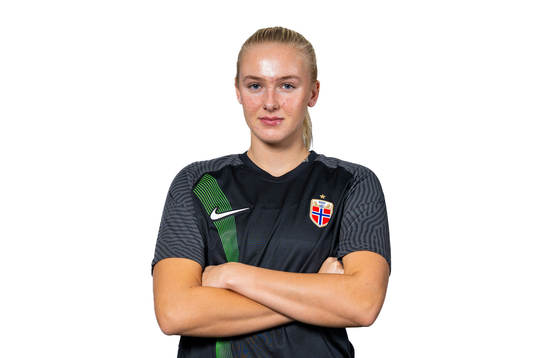 Goalkeeper Selma Panengstuen of the Norwegian women's national football team poses for a portrait