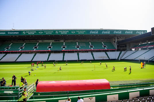 General view of the Swedish women's national football team at a training session