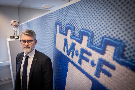 Malmö FFs VD Niclas Carlnén poserar för ett porträtt den 6 oktober 2022 i Malmö. 