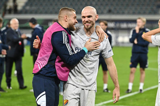 Marcus Danielson of Djurgården celebrates