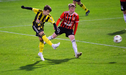 IFK Hässleholms Armin Culum i matchen i div. 2 mellan IFK Hässleholm och Kristianstads FC i Hässleholm 7 oktober 2022.
