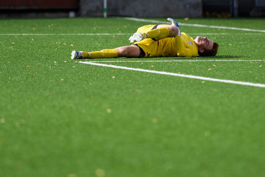 Qvidings målvakt Gustav Norin har ont