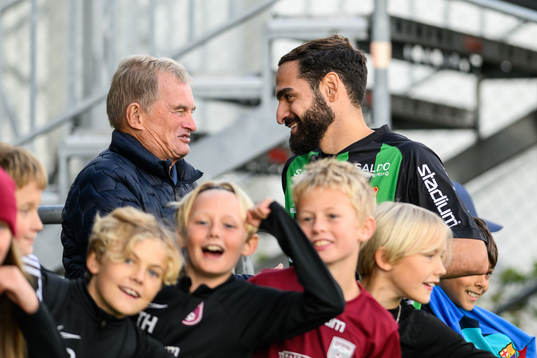 GAIS föredetta tränare Kjell Pettersson och Mervan Celik