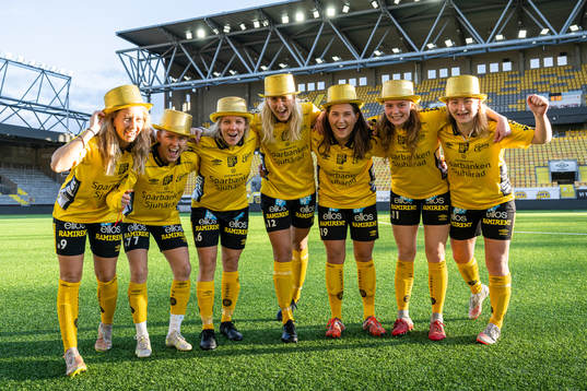 Elfsborgs Cornelia Andersson, Sara Jardving, Linda Westberg