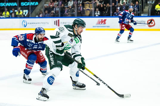 Färjestads Remi Elie och Oskarshamns Hynek Zohorna