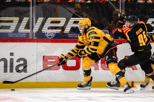Skellefteås Petter Granberg och Brynäs Nick Olesen