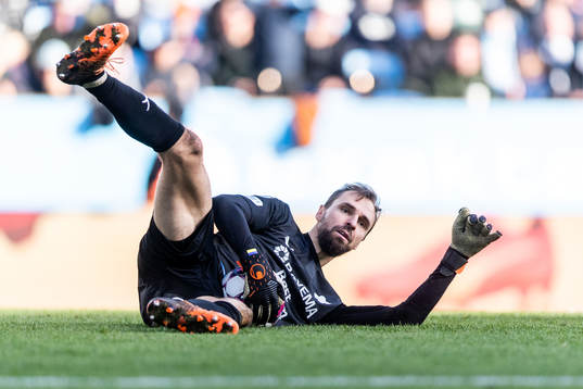 Värnamos målvakt Pilip Vaitsiakhovich