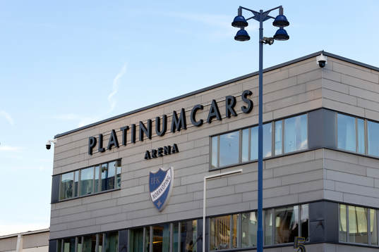 Exteriör vy av Platinumcars Arena