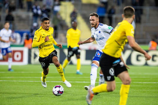 Mjällbys Amir Al-Ammari  och IFK Norrköpings Linus