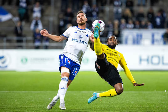 IFK Norrköpings Linus Wahlqvist Egnell och Mjällbys Heradi Rashidi