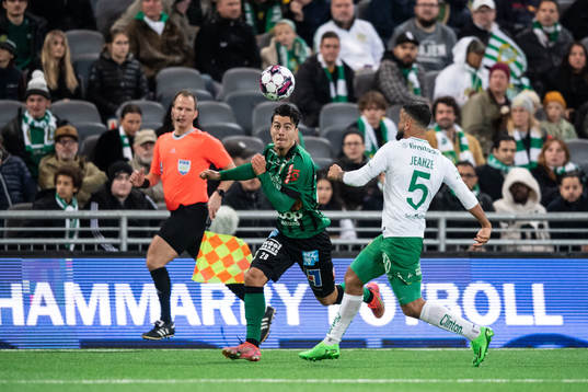 Varbergs Flamur Dzelili och Hammarbys Mohanad Jeahze