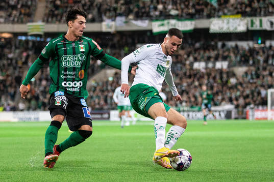 Varbergs Flamur Dzelili och Hammarbys Abdelrahman Saidi