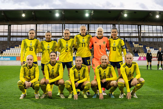 The starting eleven of Sweden