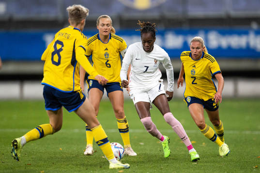 Lina Hurtig, Magdalena Eriksson and Jonna Andersson of