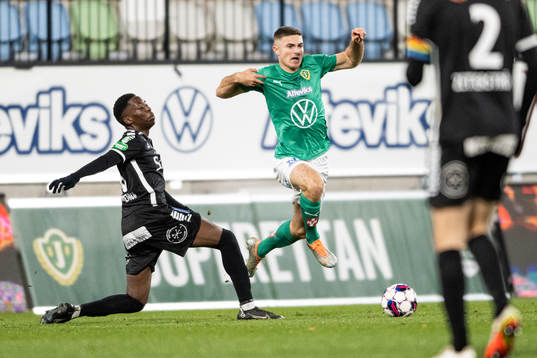 Brages Samouil Izountouemoi och Jönköpings Södras Marko Nikolic