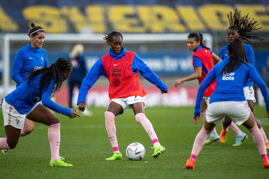 Ouleymata Sarr of France at warm up