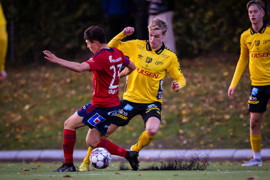 Elfsborgs Jeppe Møldrup Okkels och Östers Hannes Bladh