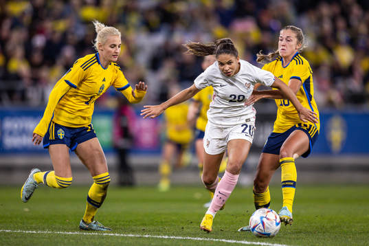 Nathalie Björn and Filippa Angeldahl of Sweden against