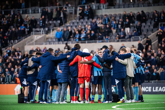 Players of Djurgården celebrate