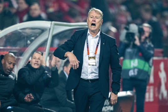 Head coach Åge Hareide of Malmö FF