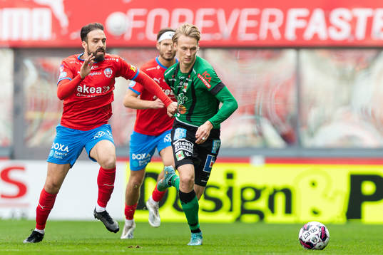 Helsingborgs Abdul Rahman Khalili och Varbergs Alexander Johansson