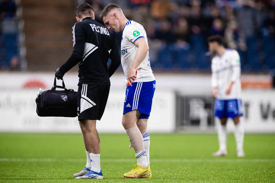 IFK Norrköpings Viktor Agardius har ont