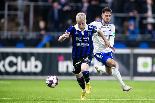 Sirius Oli Valur Omarsson och IFK Norrköpings Laorent Shabani