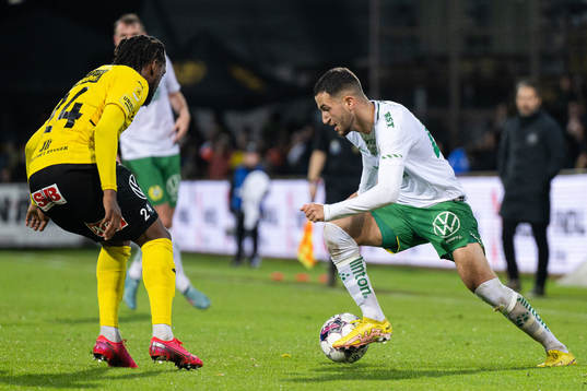 Hammarbys Abdelrahman Saidi och Mjällbys Heradi Rashidi