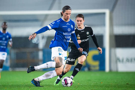 Trelleborgs Isak Jönsson och Örebros Noel Milleskog