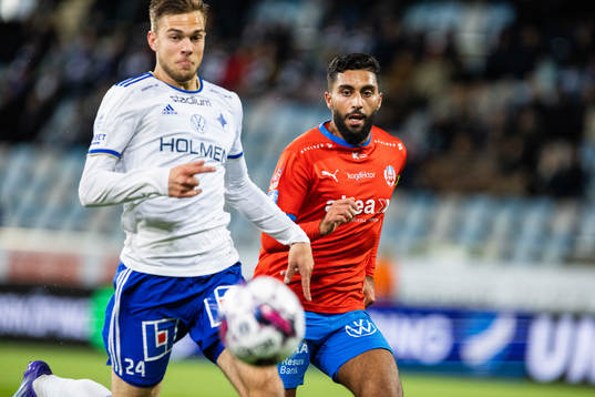 IFK Norrköpings Anton Eriksson och Helsingborgs  Amin Al-Hamawi