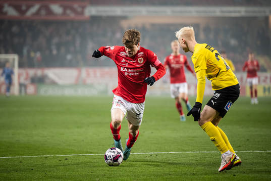 Kalmars Oliver Berg och Mjällbys Otto Rosengren