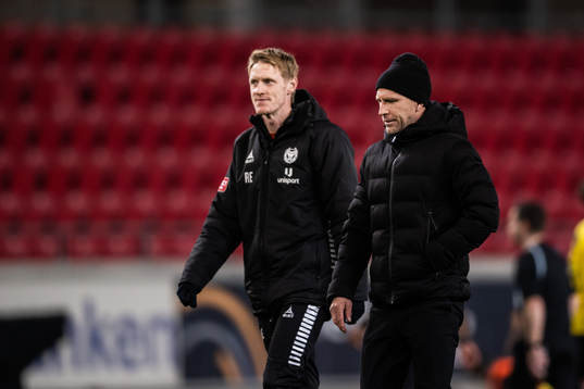 Kalmars assisterande tränare Rasmus Elm och tränare