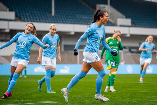 Malmö FFs Malin Gunnarsson jublar
