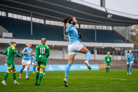 Malmö FFs Malin Gunnarsson jublar