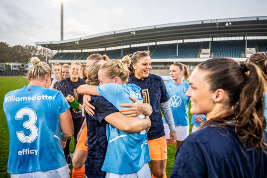 Malmö FFs spelare jublar