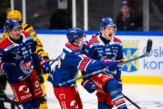 Oskarshamns Lukas Pilö, Niclas Burström och Patrik