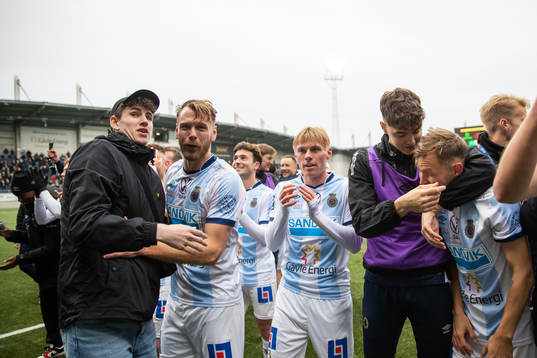 Gefles Leo Englund och Oskar Karlsson jublar