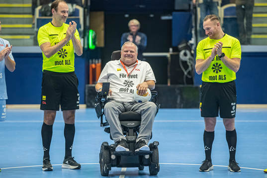 Domare Jonas Eriksson, Peter Bengtsson och domare Mohammed Culum