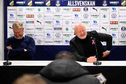 Malmö FFs tränare Åge Hareide och Häckens tränare