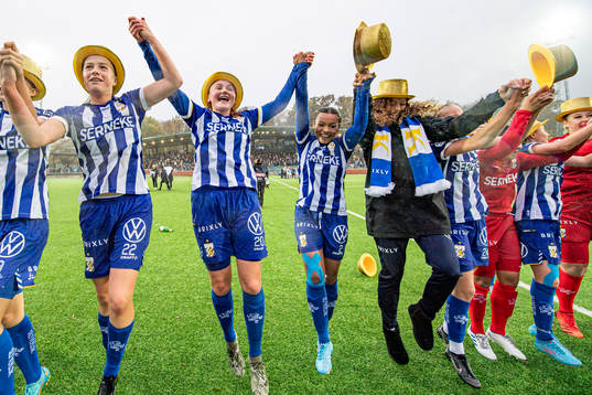IFK Göteborgs spelare (i bild Emma Broddheimer, Johanna