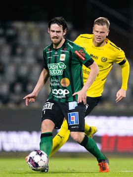 Varbergs Robin Tranberg och Mjällbys David Löfquist